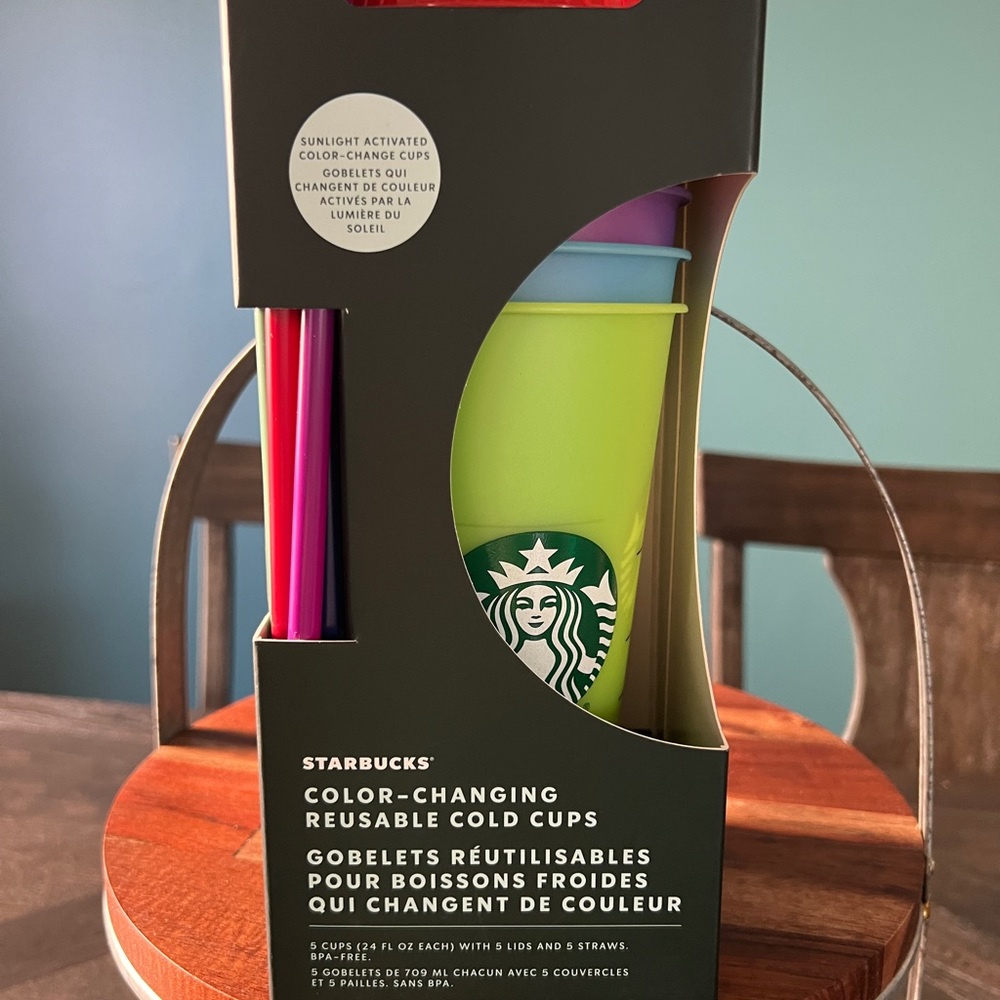 Starbucks color changing reusable cold cups